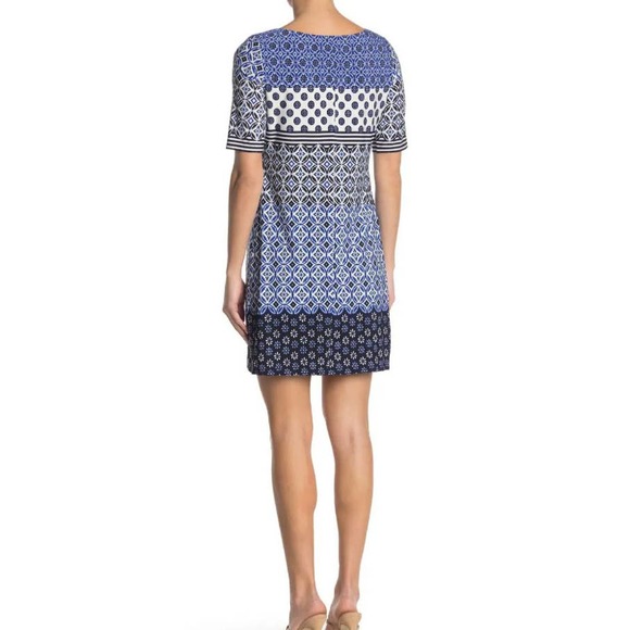 Eliza J Tile Printed Mini Dress NWT $128‎ - Picture 2 of 4